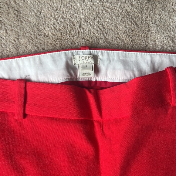 J. Crew red Minnie pant - Picture 4 of 4